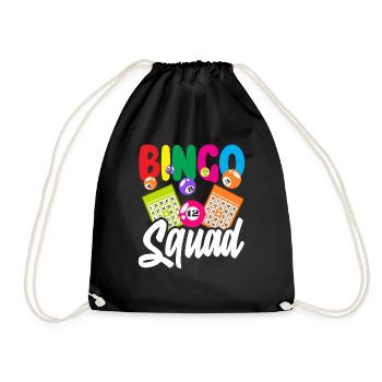 Bingo Squad pour les joueurs passionnés de bingo - Sac de sport léger - noir - Devant