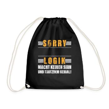 Métier Personnalisable Logique Nom Cadeau Drôle - Sac de sport léger - noir - Devant