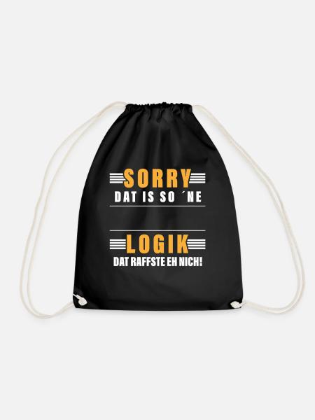 Beruf Personalisierbar Name Geschenk Lustig Spruch - Turnbeutel - Schwarz