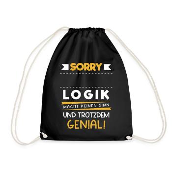 Métier Personnalisable Logique Nom Cadeau Drôle - Sac de sport léger - noir - Devant