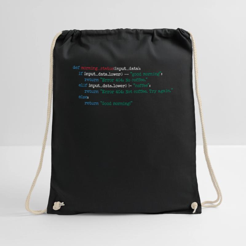 Programmer Coffee Code Computer Science Gift Drawstring Bag
