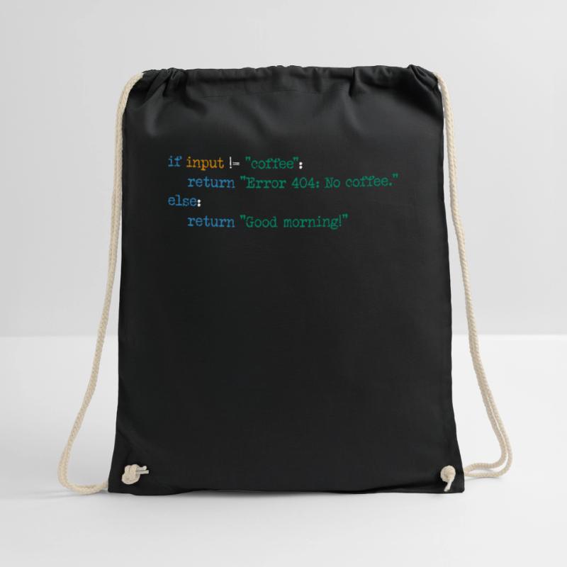 Coffee Code Programmer Computer Science Gift Drawstring Bag