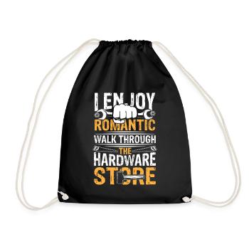 Romantic walk through hardware store - Turnbeutel - Schwarz - Vorne