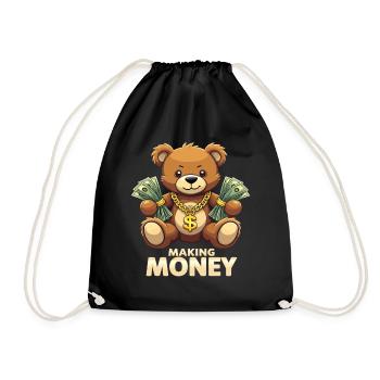 Making Money Money Bear Hustler Erfolgreiche - Turnbeutel - Schwarz - Vorne