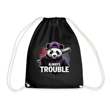 Gangster Panda Panda Panda Ours Pandas - Sac de sport léger - noir - Devant