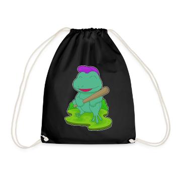 Grenouille Baseball Batte de Baseball - Sac de sport léger - noir - Devant