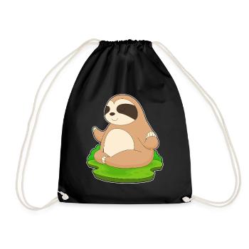 Paresse, yoga, fitness, méditation - Sac de sport léger - noir - Devant