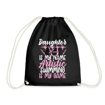 Synchronized Swimming Synchro Swimmers - Drawstring Bag - black - Front