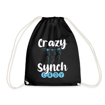 Synchronschwimmen Synchro Schwimmer - Turnbeutel - Schwarz - Vorne