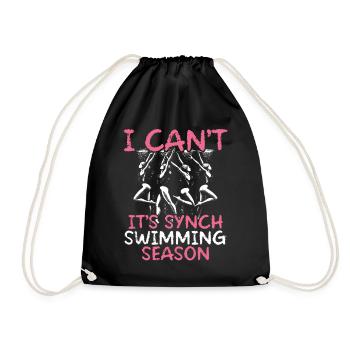 Synchronized Swimming Synchro Swimmers - Drawstring Bag - black - Front