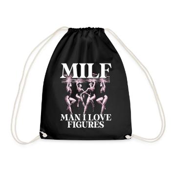 Synchronized Swimming Synchro Swimmers - Drawstring Bag - black - Front