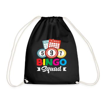 Bingo Squad pour les vrais joueurs de bingo - Sac de sport léger - noir - Devant