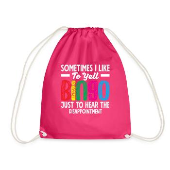 Joueur de bingo Citation drôle Conception - Sac de sport léger - fuchsia - Devant