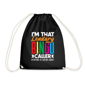 Appel de bingo légendaire pour les joueurs de bingo - Sac de sport léger - noir - Devant