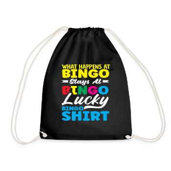 Joueurs de bingo Que se passe-t-il au bingo ? - Sac de sport léger - noir - Devant