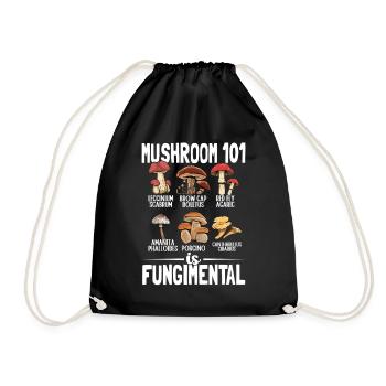 Mushroom 101 Pilze sind Fundamentale Pilzsammler - Turnbeutel - Schwarz - Vorne