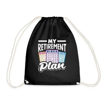 Joueur de bingo Mon plan de retraite - Sac de sport léger - noir - Devant