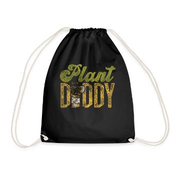 Plant Lover Gardening Plant Daddy - Drawstring Bag - black - Front