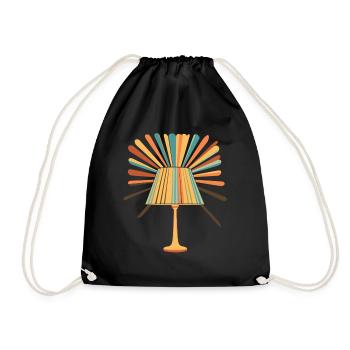 Lampe Musique Des Années 70 - Sac de sport léger - noir - Devant