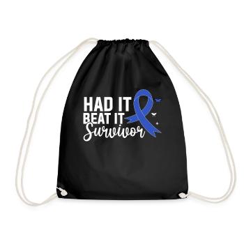 L’a battu Survivor Blue Ribbon Colorectal - Sac de sport léger - noir - Devant