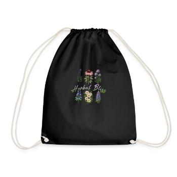 Collection botanique Herbal Bliss - Sac de sport léger - noir - Devant