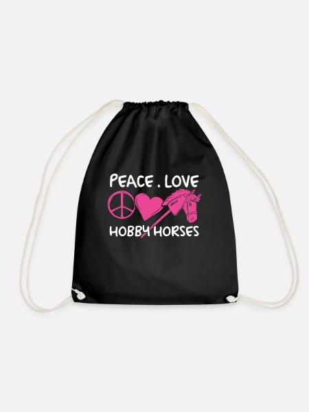 Hobby Horsing Hobby Cheval Cheval Équitation - Sac de sport léger - noir