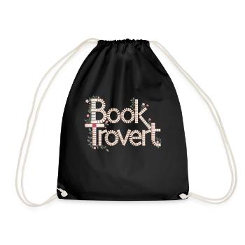 Booktrovert Book Reading - Drawstring Bag - black - Front