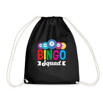 Bingo Squad pour les joueurs de bingo - Sac de sport léger - noir - Devant
