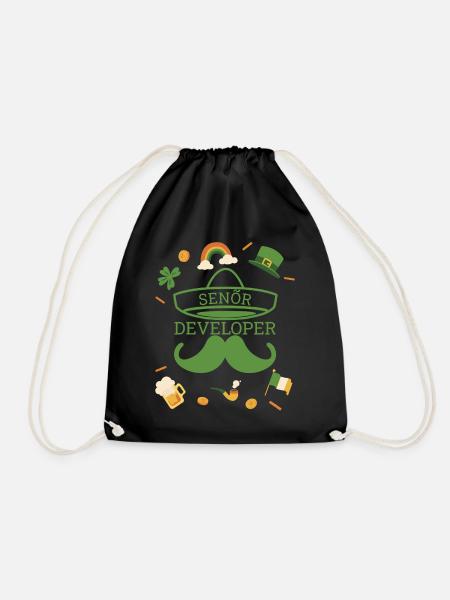 Senior Developer St Patricks Day Programmierer - Turnbeutel - Schwarz
