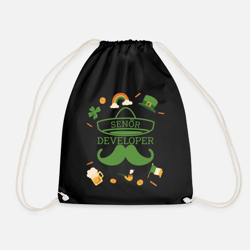 Senior Developer St Patricks Day Programmierer - Turnbeutel - Schwarz
