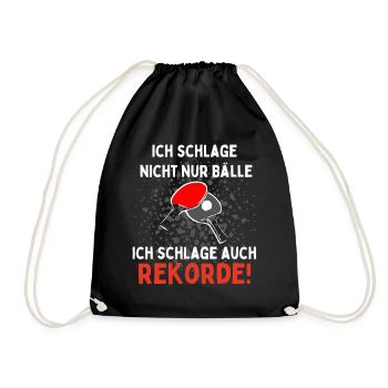 I don't just hit balls, I also hit - Drawstring Bag - black - Front