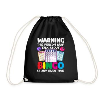 Bingo Player Beware parle toujours de bingo - Sac de sport léger - noir - Devant