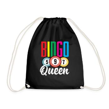 Bingo Queen pour les joueurs de bingo - Sac de sport léger - noir - Devant