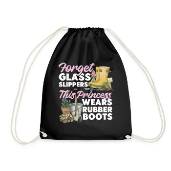 Amateur de plantes jardinier fille femelle - Sac de sport léger - noir - Devant