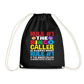 Règle du joueur de bingo #1 L’appelant de bingo a toujours - Sac de sport léger - noir - Devant