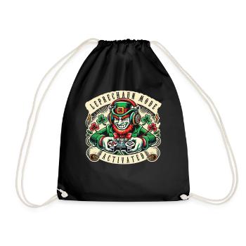Gamer Leprechaun Mode Aktiviert St. Patrick's Day - Turnbeutel - Schwarz - Vorne