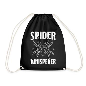 Spider Whisperer Arachnid Entomology Tarantula - Drawstring Bag - black - Front