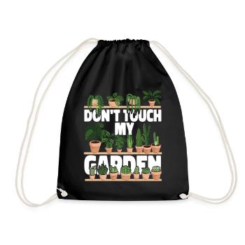 Plant Lover Gardening Don't Touch - Turnbeutel - Schwarz - Vorne