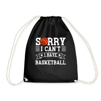 Désolé, j’ai du basket - Sac de sport léger - noir - Devant