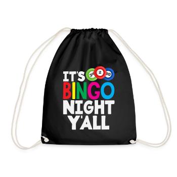 Joueur de bingo C’est la nuit du bingo - Sac de sport léger - noir - Devant