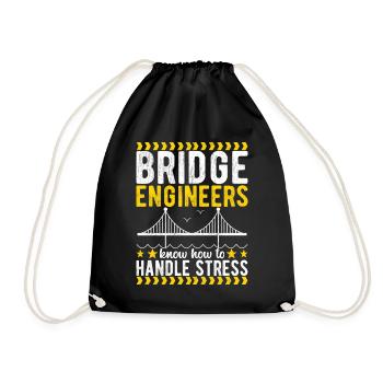Ingénieur des ponts Construction de ponts - Sac de sport léger - noir - Devant