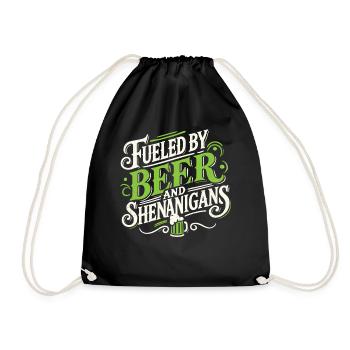 Bière et farces de la Saint-Patrick Motivation - Sac de sport léger - noir - Devant