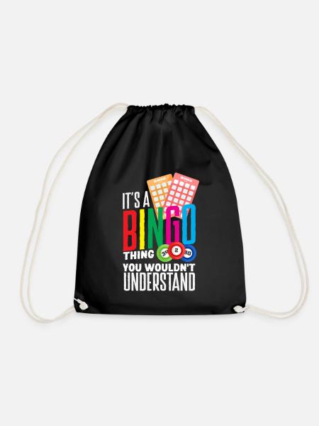 Bingo Ding Du Würdest Es Nicht Verstehen - Turnbeutel - Schwarz