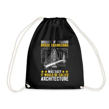 Ingénieur des ponts Construction de ponts - Sac de sport léger - noir - Devant