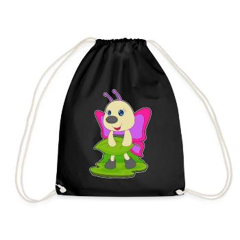 Feuille de papillon - Sac de sport léger - noir - Devant