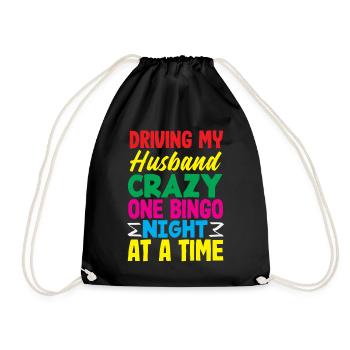 Soirée bingo : Rendre mon mari fou - Sac de sport léger - noir - Devant
