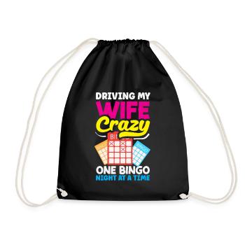 Soirées bingo avec votre femme folle - Sac de sport léger - noir - Devant