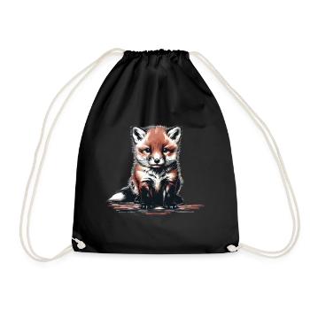 Animal De La Forêt, Renard, Renards, Enfants, Enfant, Conte De Fées - Sac de sport léger - noir - Devant