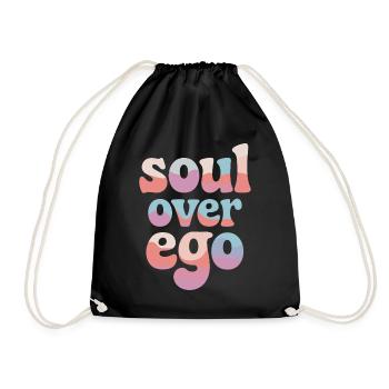Seele Über Ego Spiritualität Ausdruck - Turnbeutel - Schwarz - Vorne