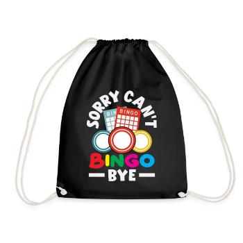 Désolé, je ne peux pas Bingo Bye Fun pour la soirée bingo - Sac de sport léger - noir - Devant